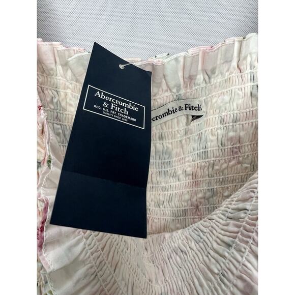 Abercrombie & Fitch Floral Emerson Poplin Puff Sleeve Mini Dress - Picture 6 of 11